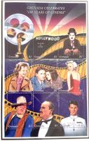 1995 Grenada – 100 Jahre Kino - Bogen **