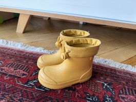 Kinder Barfuss-Gummistiefel Gelb, Gr. 25 -Innenlänge 16.5 cm