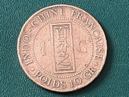 Alte Münze Indo-Chine Francaise 1 Cent 1892
