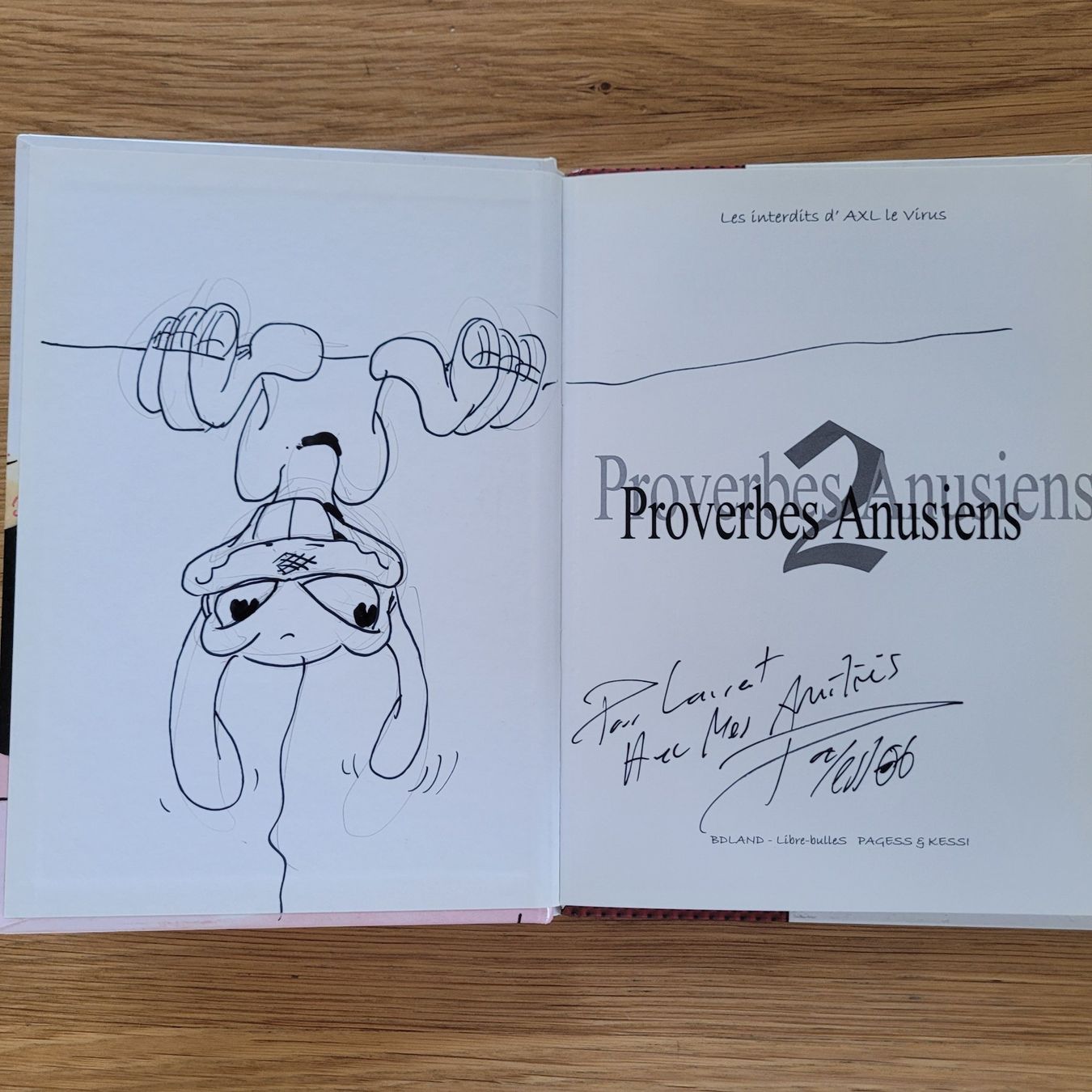 Fumetti: BD Dédicace Symptome HS-II Proverbes Anusiens – Usato da Biel/Bienne venduto da Destockweb