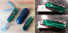 Victorinox - Classic Sonder Edition grün transparent - Set