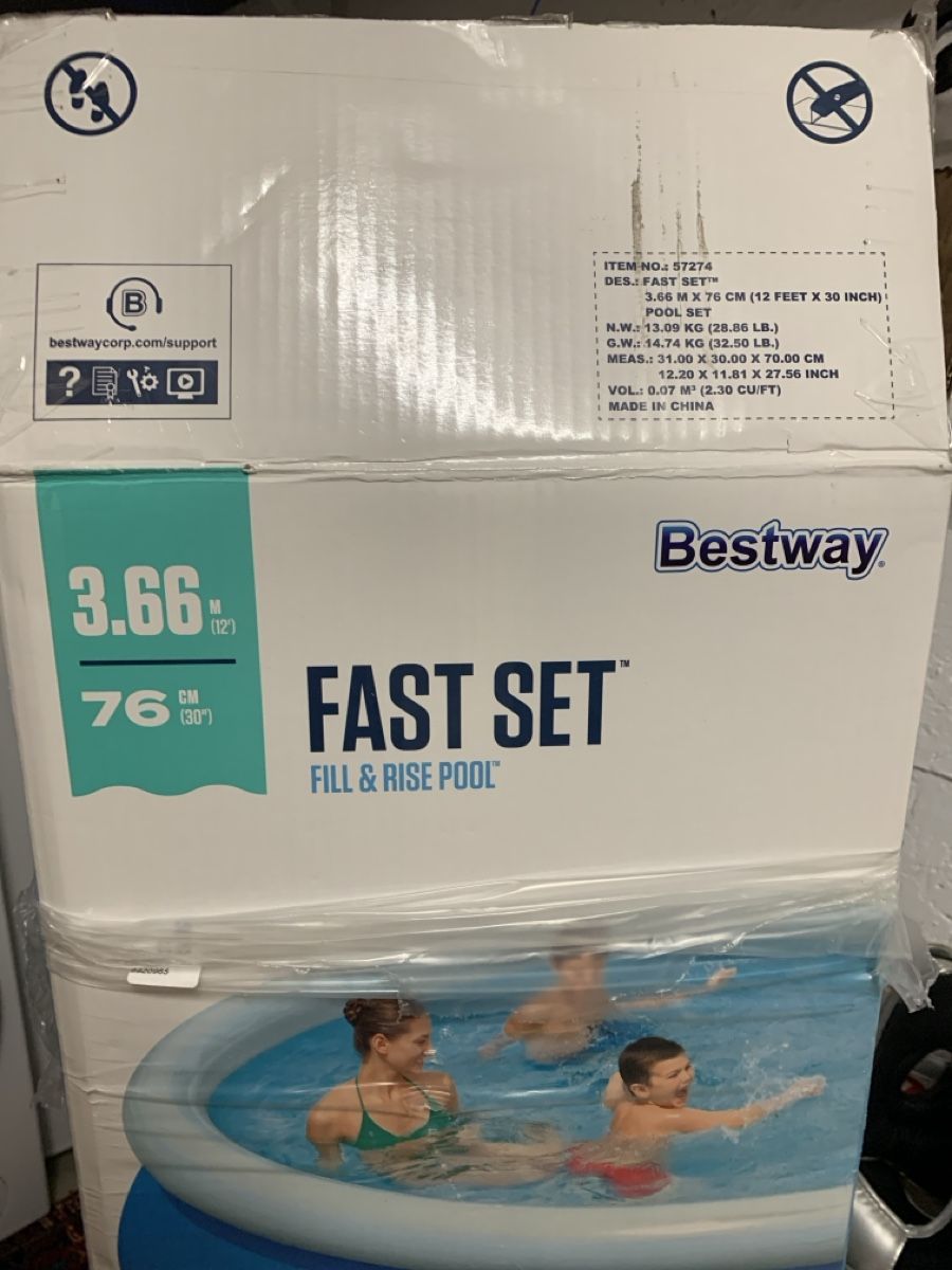 Bestway Piscine: Bestway Fast Set Pool - 3.66m Durchmesser! – Usato da Biel/Bienne venduto da SwissThirdLife 3