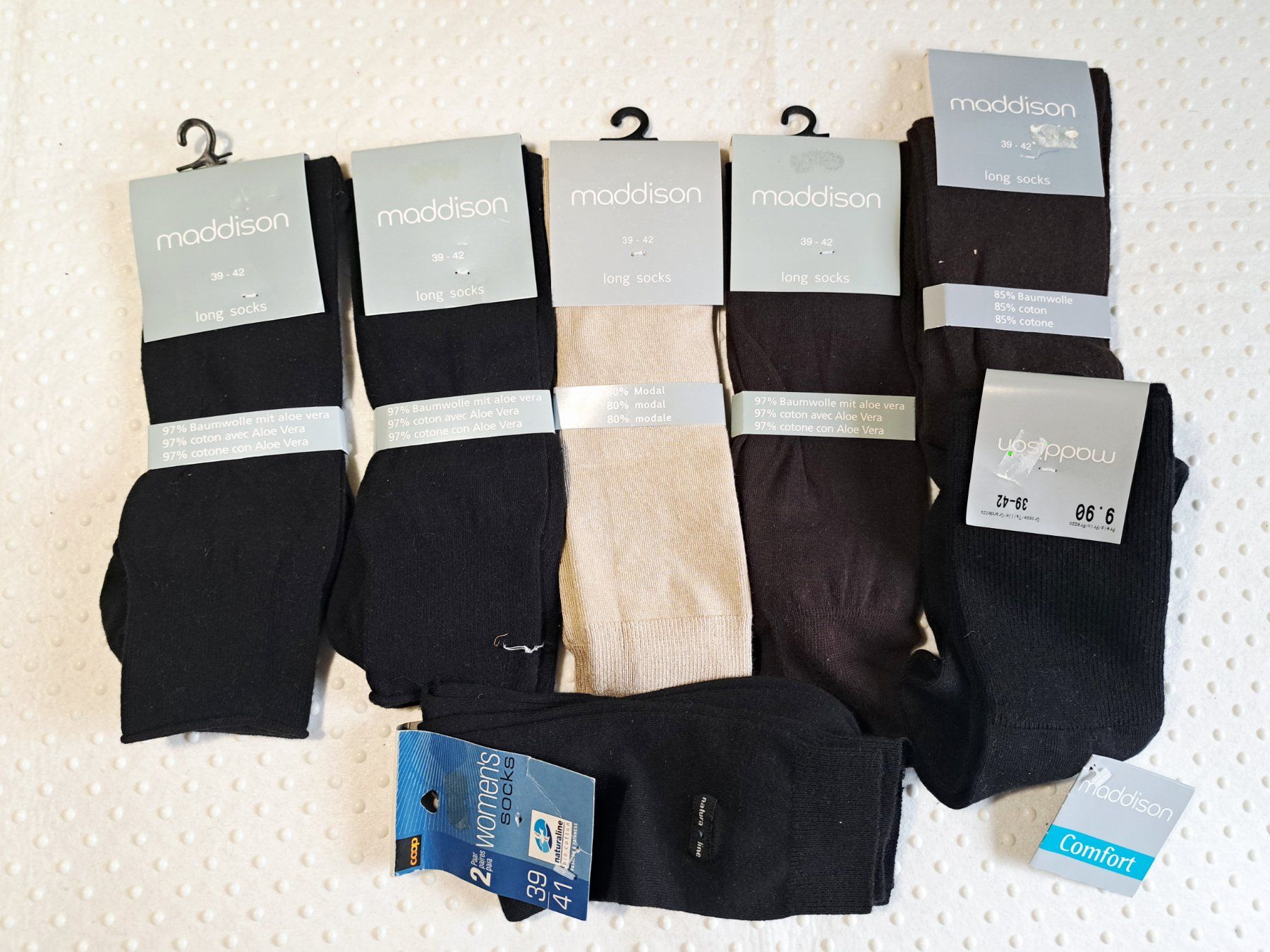Maddison Lotti di vestiti: 8 Paar Socken Long Socks Maddison Gr. 39-42 – Nuovo (secondo la descrizione) da Gysenstein venduto da joshuas81