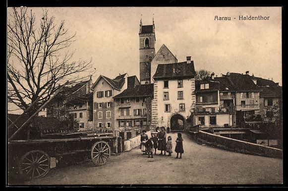 Cartoline postali: AK Aarau, Haldenthor – Usato da Berlin venduto da bartko-reher