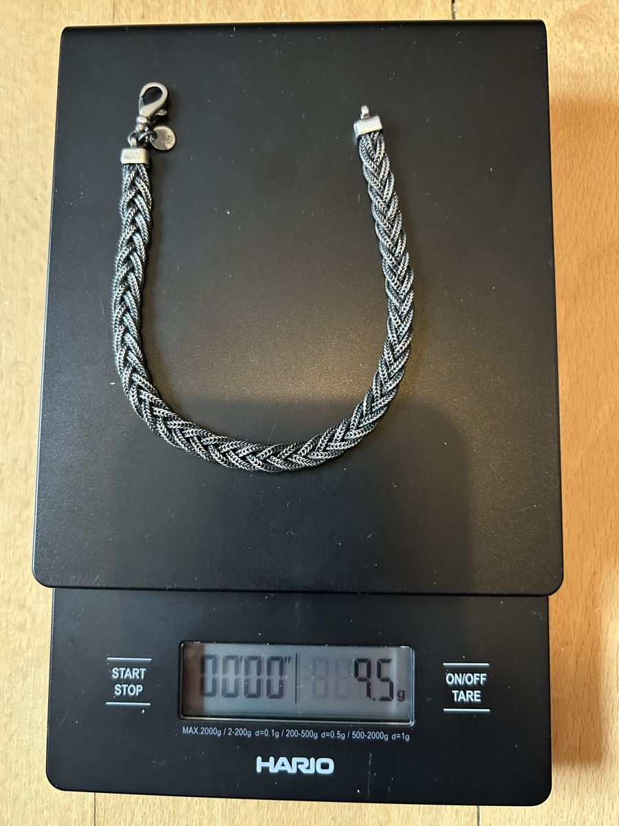 Bracciali & Braccialetti: 925 Silber Armband geflochten NEU – Nuovo (secondo la descrizione) da Basel venduto da Betav8 1