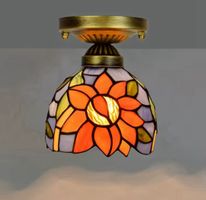 Plafonnier  style Tiffany en vitrail salon, cuisine,chambre