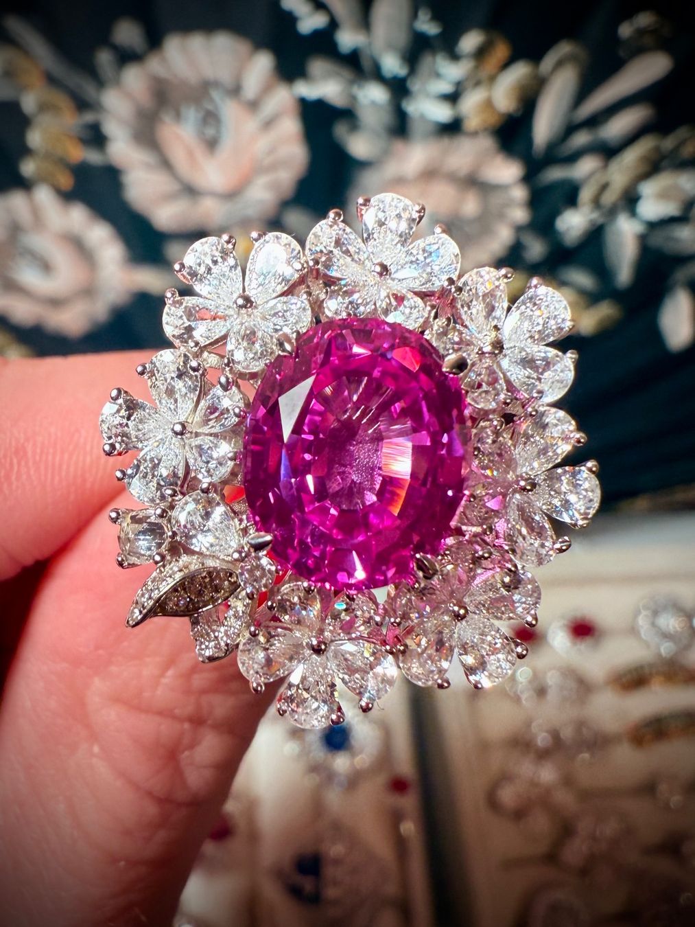 Ringe: Bague Cocktail – Saphir Rose – Neu und originalverpackt aus St-Maurice von Sandrinette123