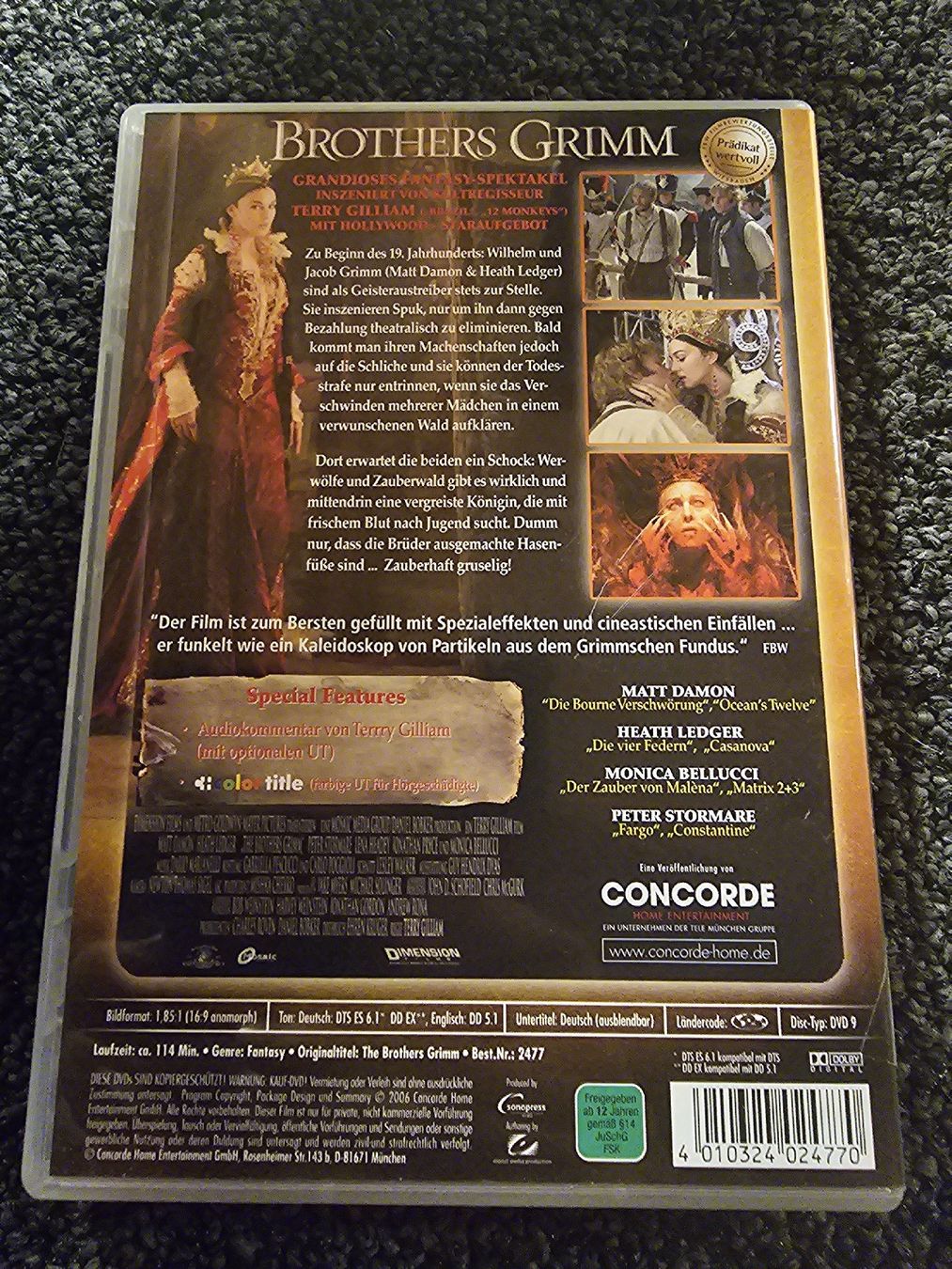 Tutti i DVDs: Brothers Grimm (19136) – Usato da Ruswil venduto da jan_bxl5 1