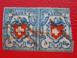 Rayon I: PAAR: T.14+15 M-U MISSGLÜCKTER Stein, KAT: 9'600.-