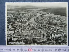 SCHAFFHAUSEN  CASTELL MUNOT + FEUERTHALEN FLUGAUFNAHME GROSS