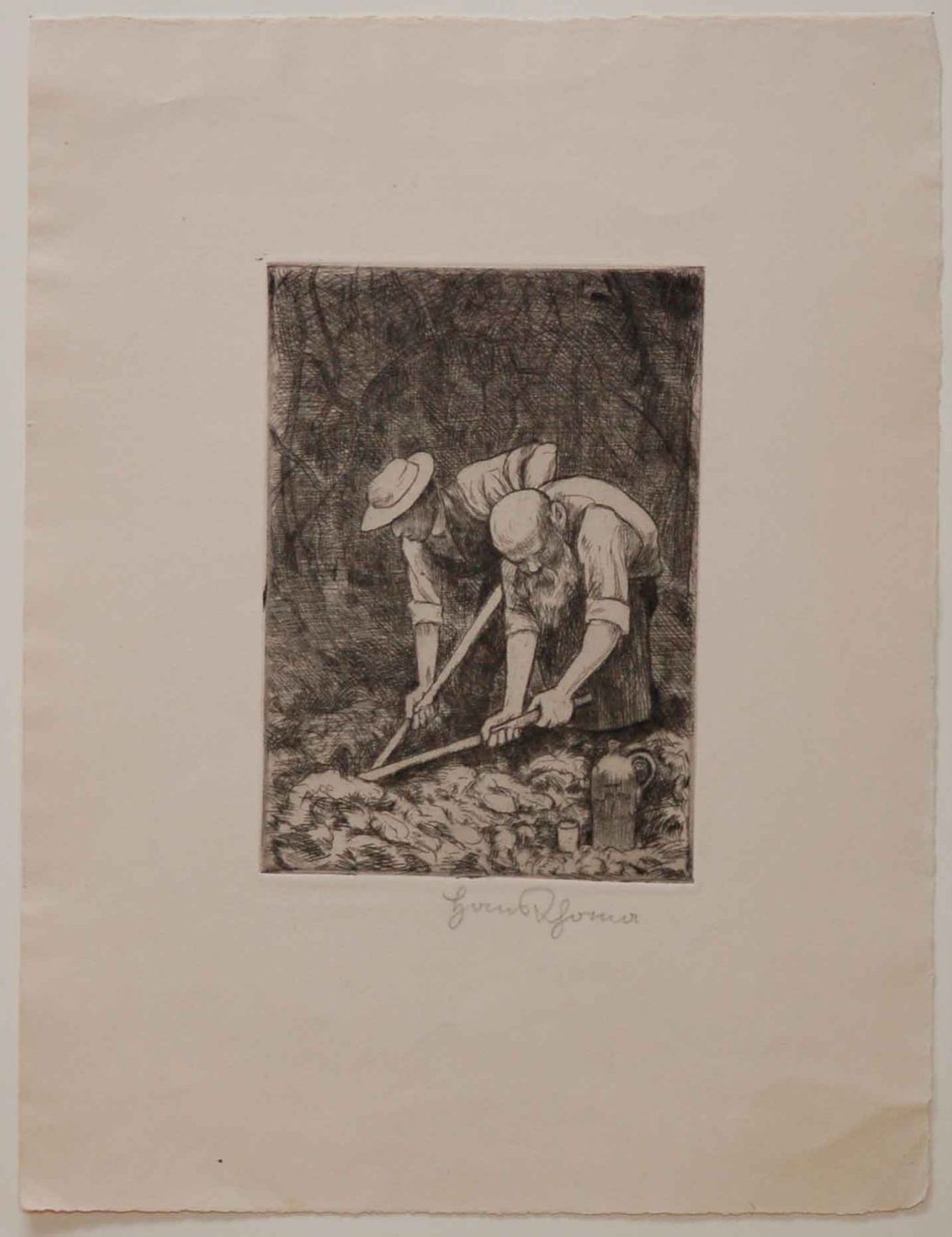 Dipinti: Radierung von Hans Thoma,  1913 – Usato da Baar venduto da Roze1