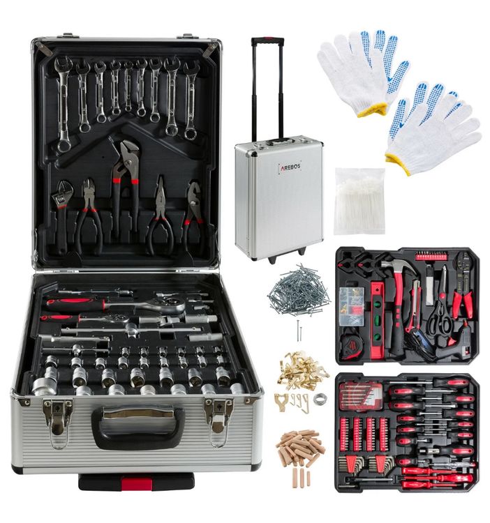 Alle Werkzeuge: 159.- Schnäppchen! 1200-tlg Alu Werkzeugkoffer Werkzeugkist – Neu und originalverpackt aus Suhr von TopQuali123 1