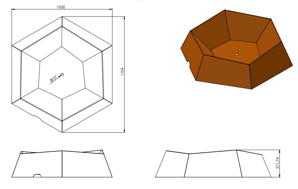Bracieri: Feuerschale Forma | 115x100x25 cm | Cortenstahl – Nuovo e nell'imballaggio originale da Erlen venduto da casaterra 3