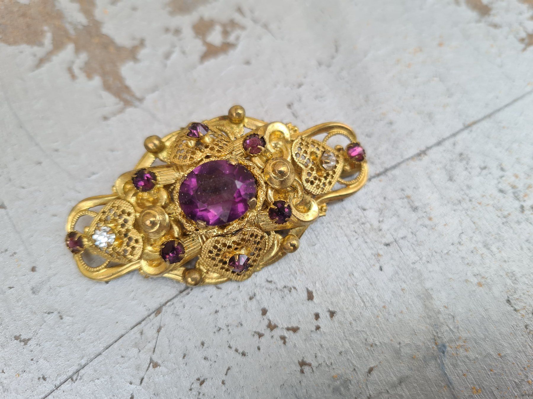 Spille & Fermagli: Modeschmuck vintage-Brosche-Nr. 13 – Usato da Romanshorn venduto da Rachacha