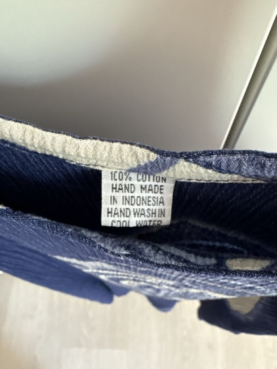 Vestiti: Kleid blau gemustert 100% Baumwolle Grösse S – Usato da Basel venduto da ann_7w6q 1