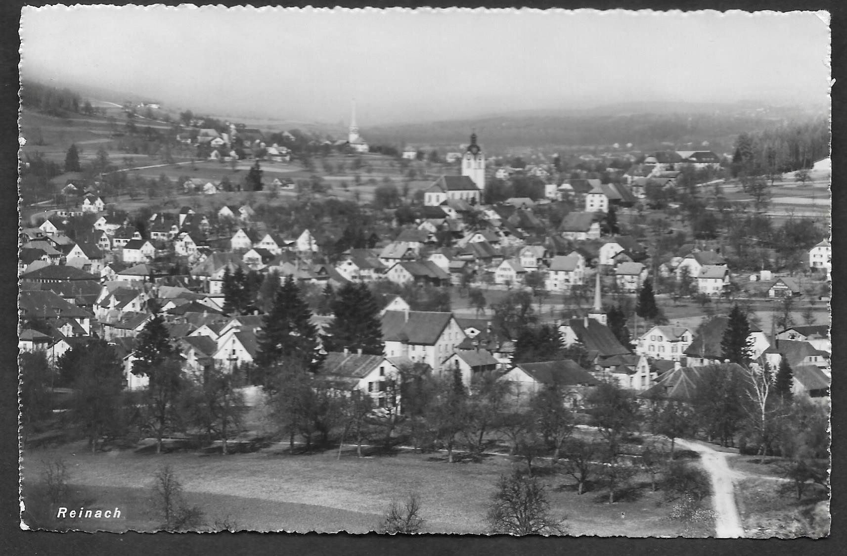 Cartoline postali: Reinach Gesamtansicht – Usato da Olten venduto da clotaldi
