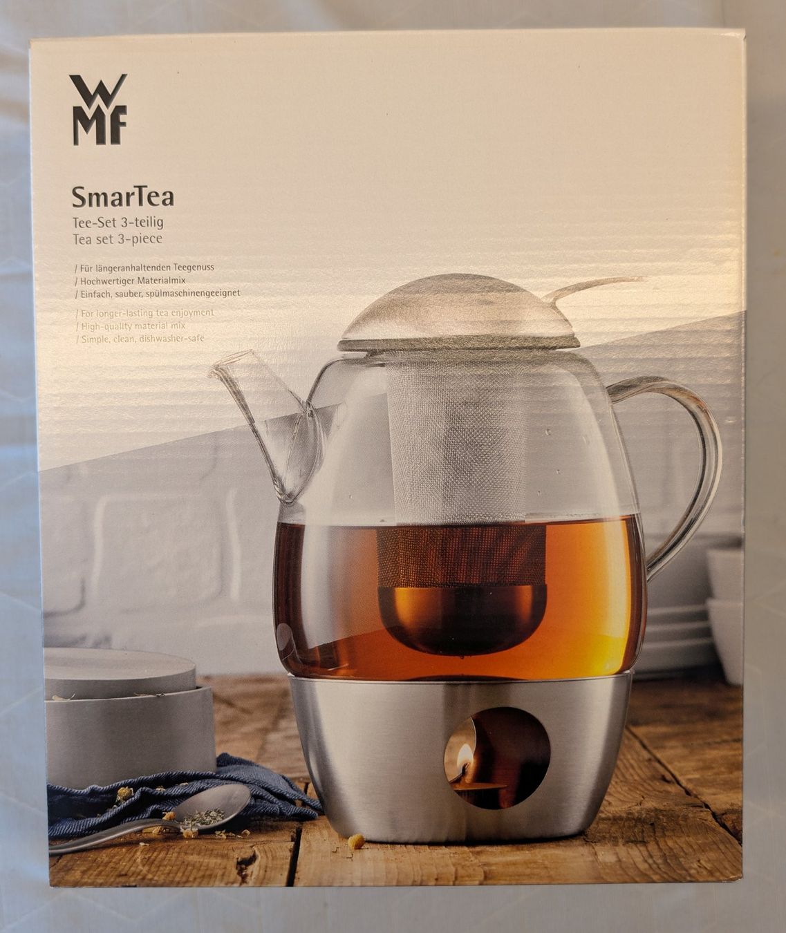 WMF Teiere: WMF SmarTea Teekanne Glas 3-teilig neu & OVP – Nuovo e nell'imballaggio originale da Moosseedorf venduto da Spirandelli 2