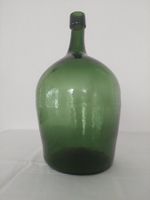 Grosse alte Glasflasche, grün, Vintage Deko,Top Zustand!