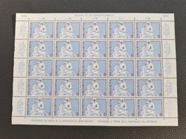 Werbung f.d. Krankenpflegeberuf 1965 Briefmarkenbogen postfr