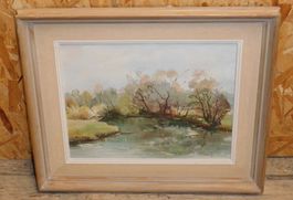 Kunst Ölgemälde Troxler signiertes Ölgemälde   79 x 55 cm