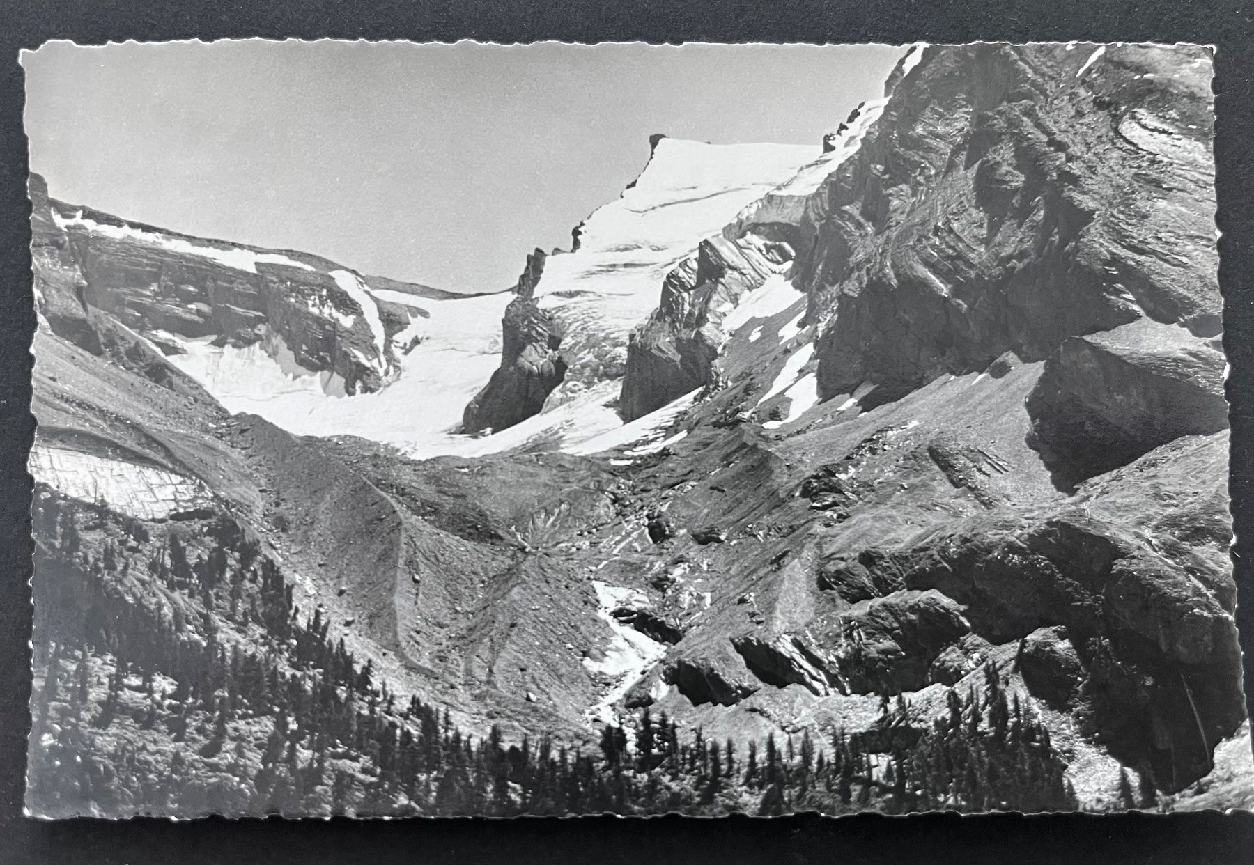 Cartoline postali: Gemmipassroute. Schwarzgletscher und Zagengrat – Usato da Ostermundigen venduto da DaxKarten-75