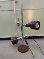 Braune Vintage Stralux Tischlampe 70-80er Jahre