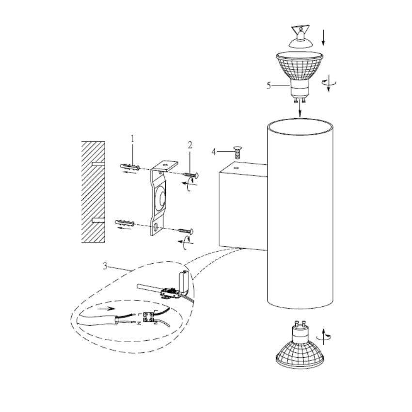 Lampade: Wandleuchte, Goldfarbig, 16 cm x 6 cm – Nuovo (secondo la descrizione) da Kreuzlingen venduto da Smart-Light 3
