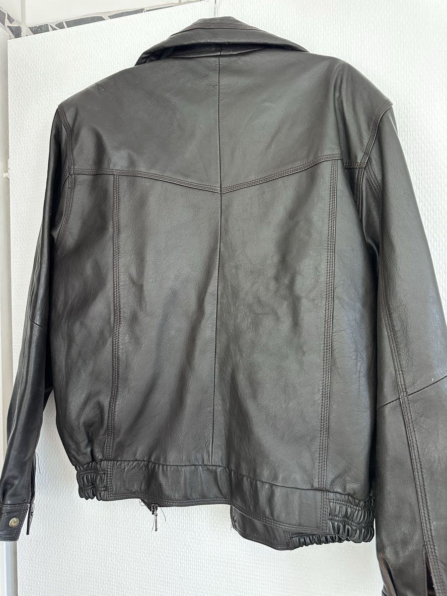 Giacche: Oversized Lederjacke schwarz – Usato da Lenzburg venduto da selabella 5