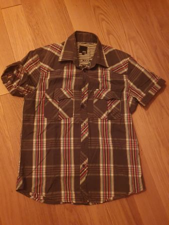 Herren Kurzarm Hemd Gr. S Blue Seven kariert top Zustand