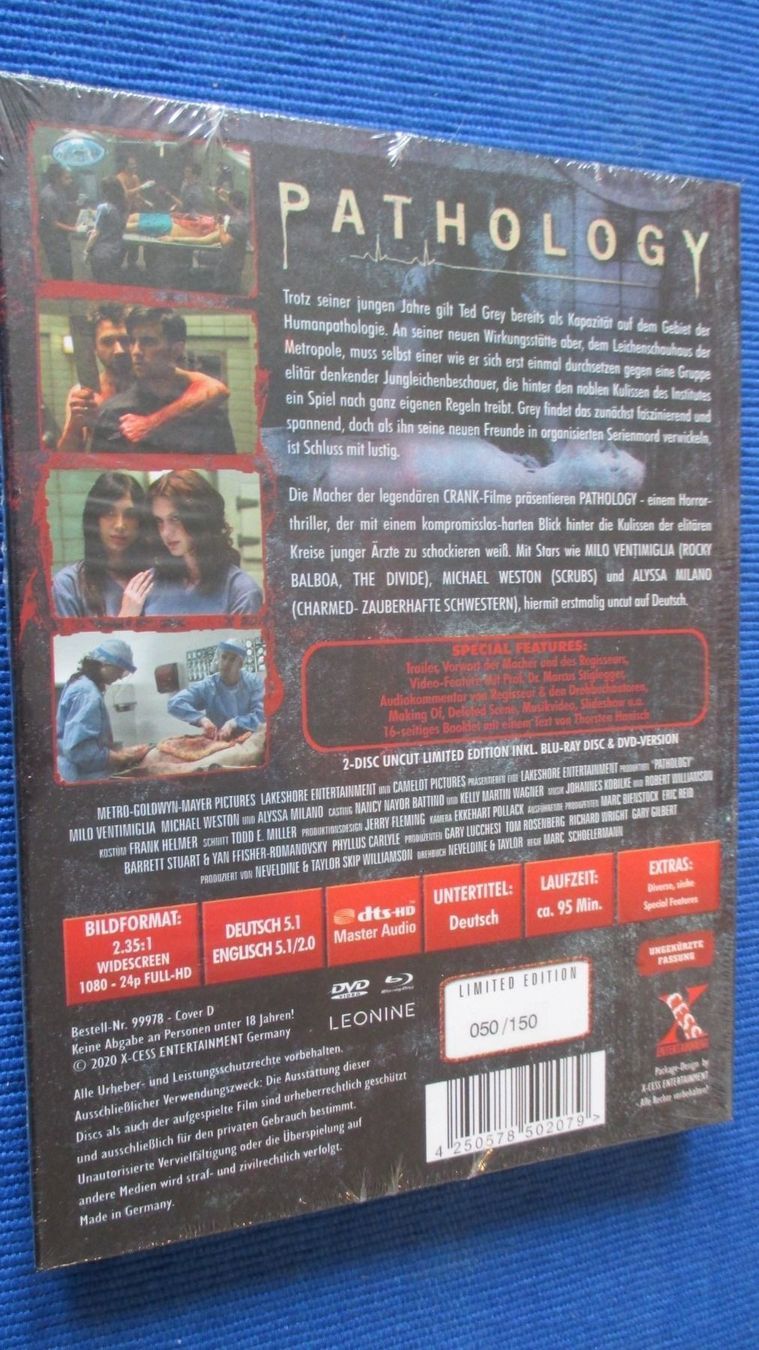 Tutti i DVDs: Mediabook PATHOLOGY sehr vergriffen / TOP – Nuovo e nell'imballaggio originale da Wattenwil venduto da Firebird1 1