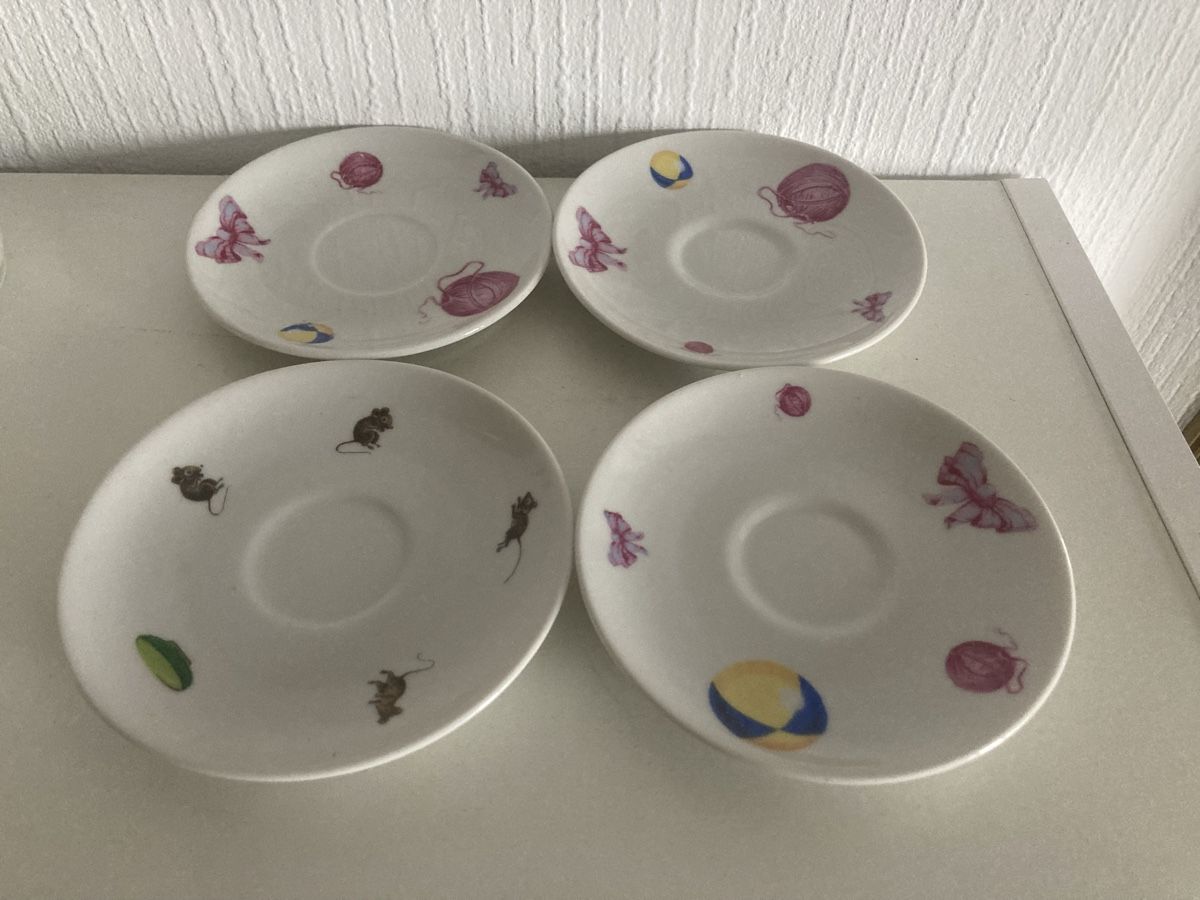 Ancient services espresso porcelain Langenthal Chat& Souris (D'occasion ...