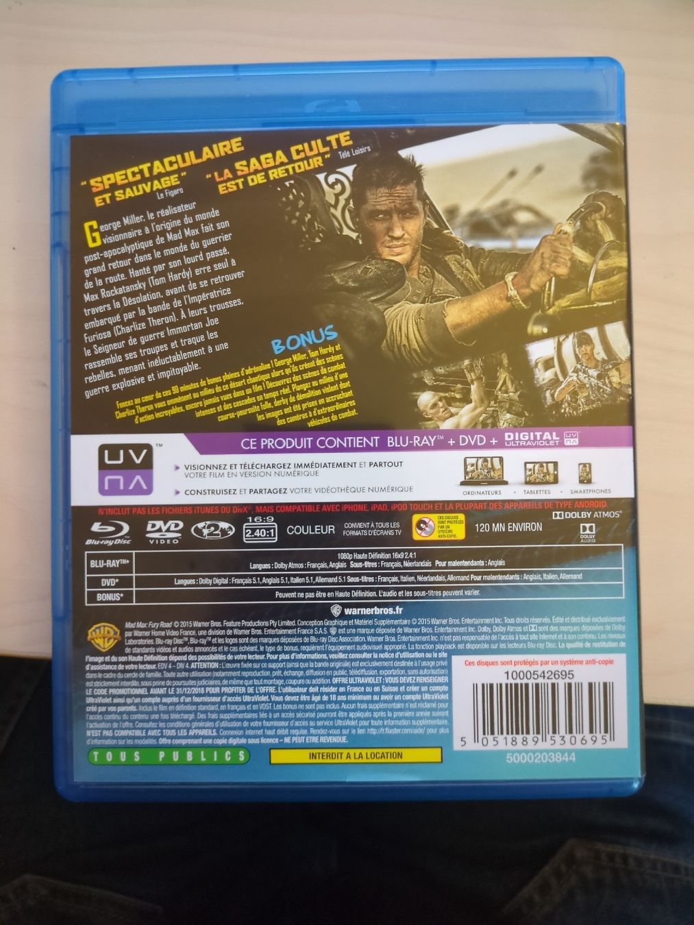 Tutti i DVDs: Mad Max Fury Road Blu-ray + DVD – Nuovo (secondo la descrizione) da Gland venduto da Kyostal 1