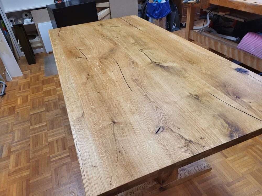 Esstisch Eiche Massivholz 195x100 4