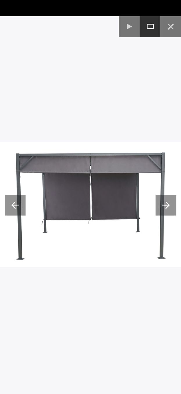 Tende & Padiglioni: Pergola Überdachung mit Seitenwänden Anthrazit – Usato da Toffen venduto da ver_x68f 1
