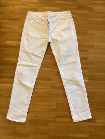 Five Jeans, jeans blanc, style bague, 5 poches, taille 38