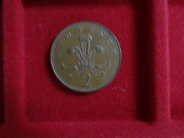 2 New Pence Münze England 1971 - M402