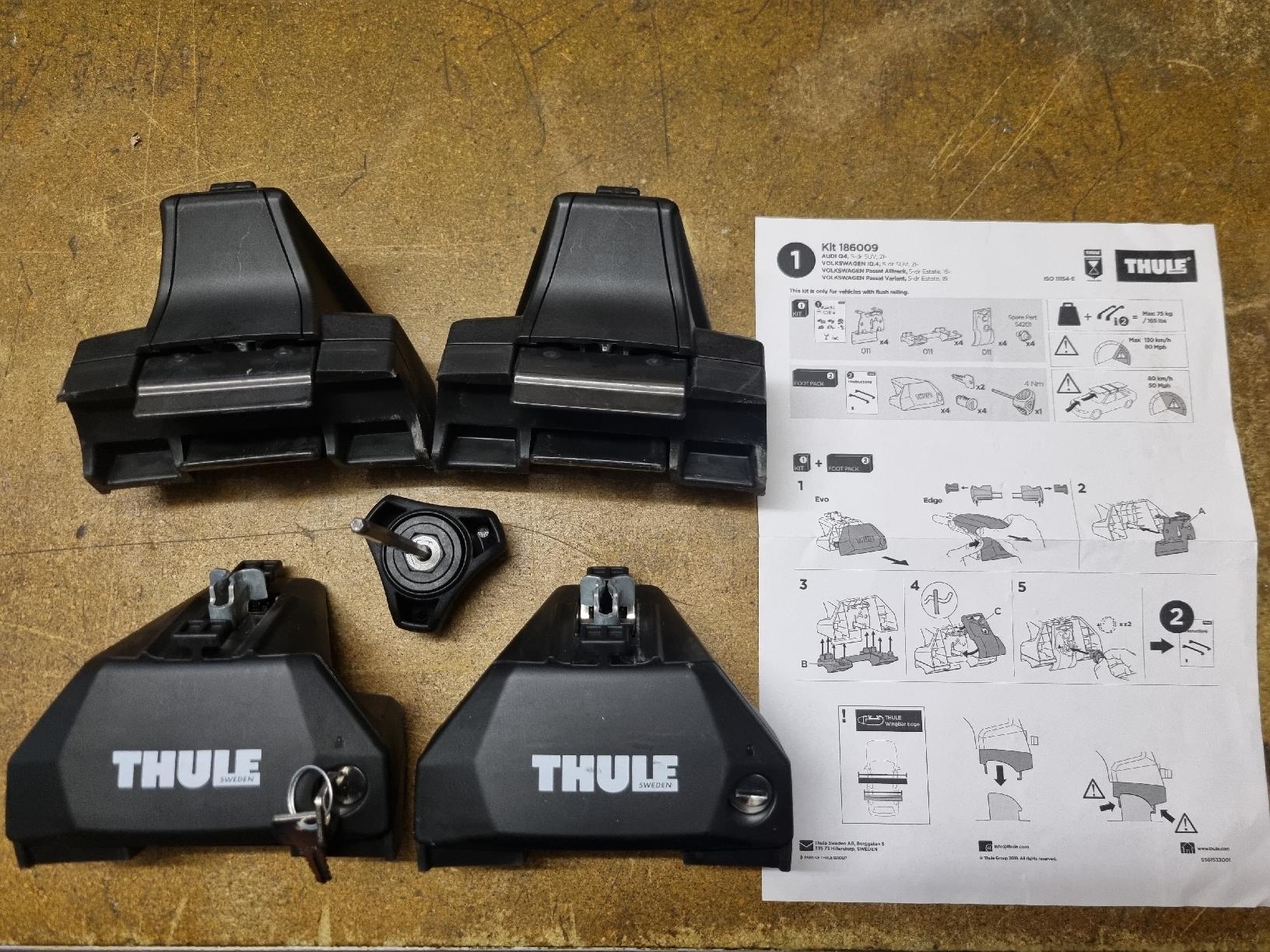 J×ESP 28years TRAJECTORY BOX THULE Kit 186009 Dachträgerfüsse (Neuf (Voir description)) à