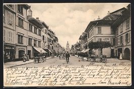 Morges, La Grand' Rue, Strassenpartie im