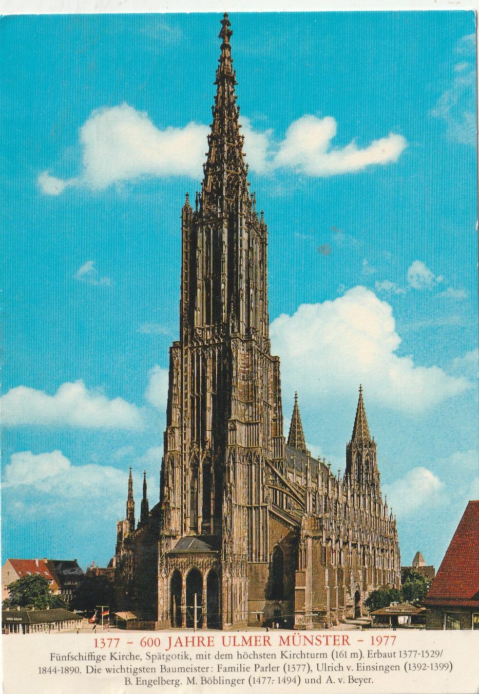 Cartoline postali: Ulmer Münster um 1977 – Usato da Lumbrein venduto da made02