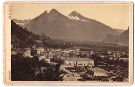 Fotografie Ragaz, Ortsansicht vom Berg a