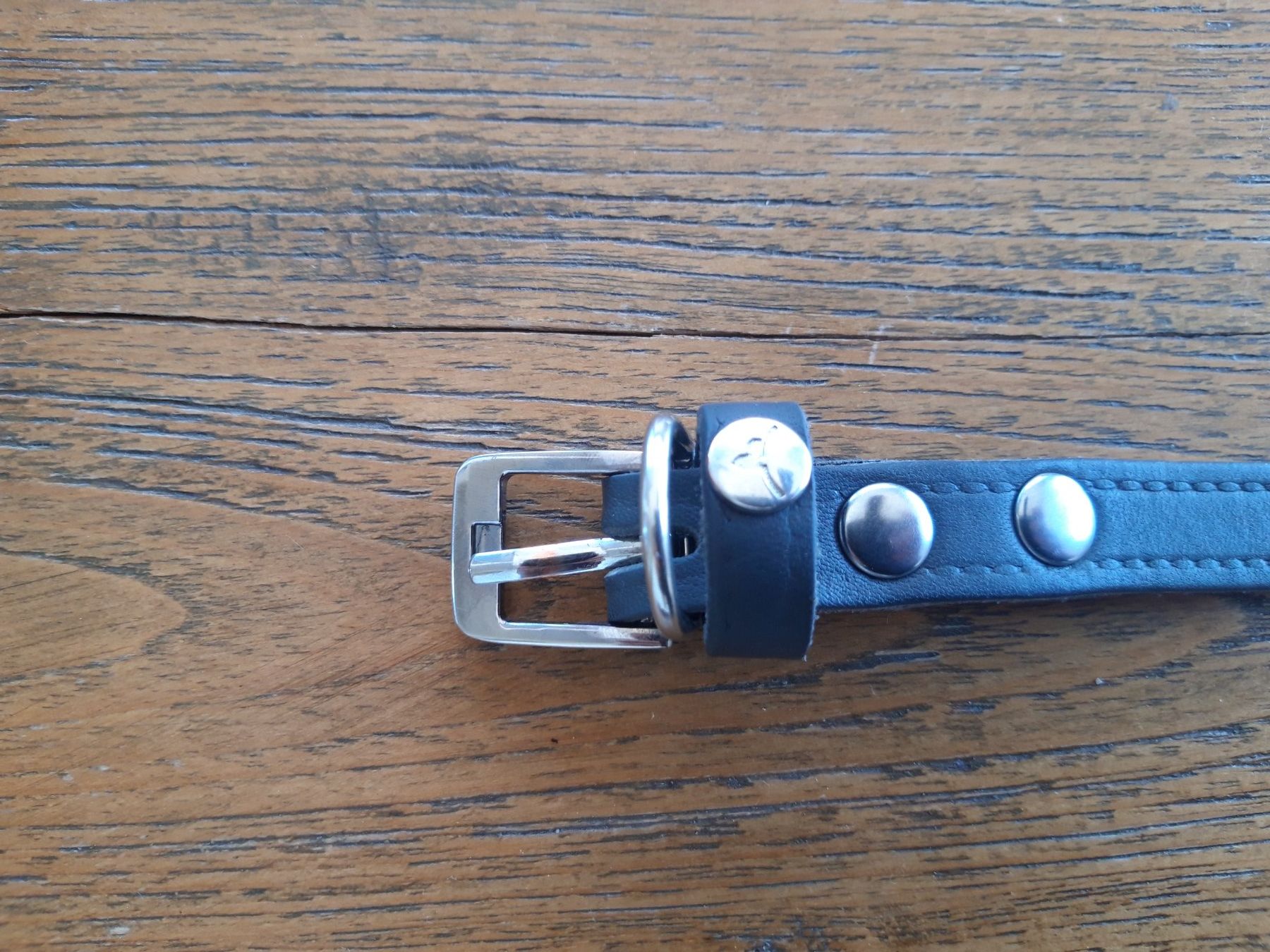 Guinzagli & Collari: Hunde Halsband Echt Leder grau anthrazit – Usato da Feuerthalen venduto da tanatha_st 3