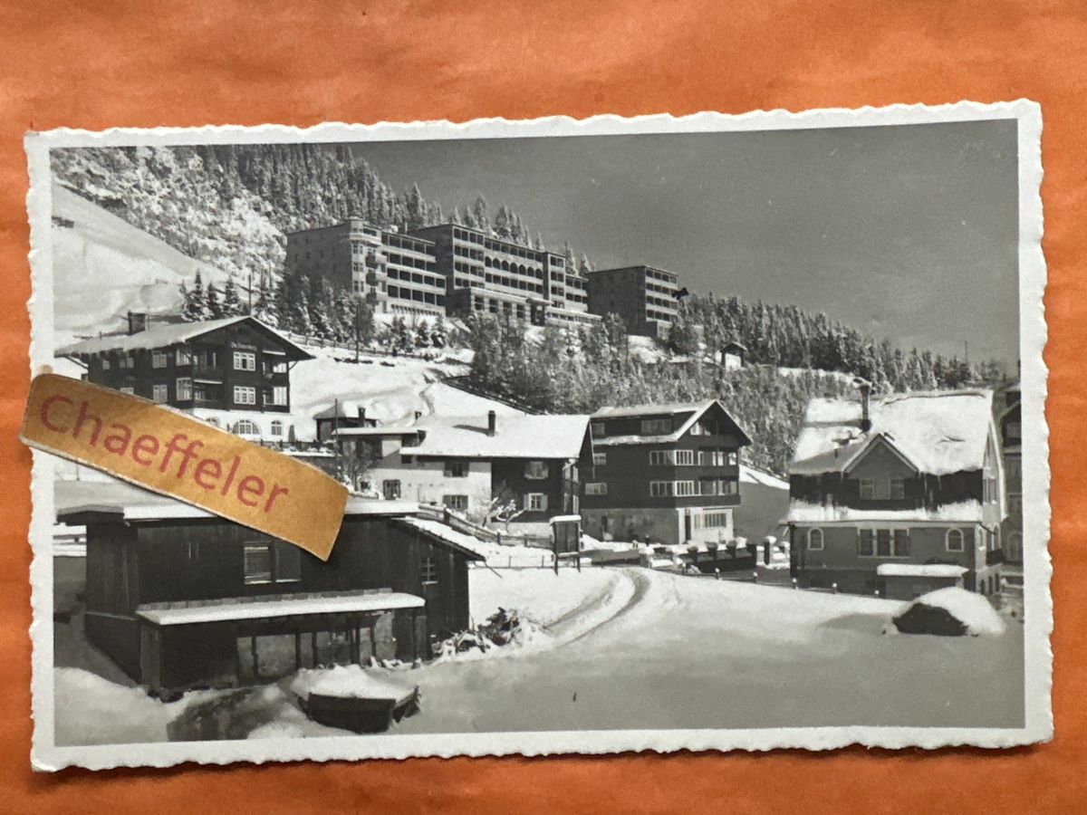 Cartoline postali: 1937 Arosa: Grand Hotel Tschuggen – Usato da Zürich venduto da Chaeffeler