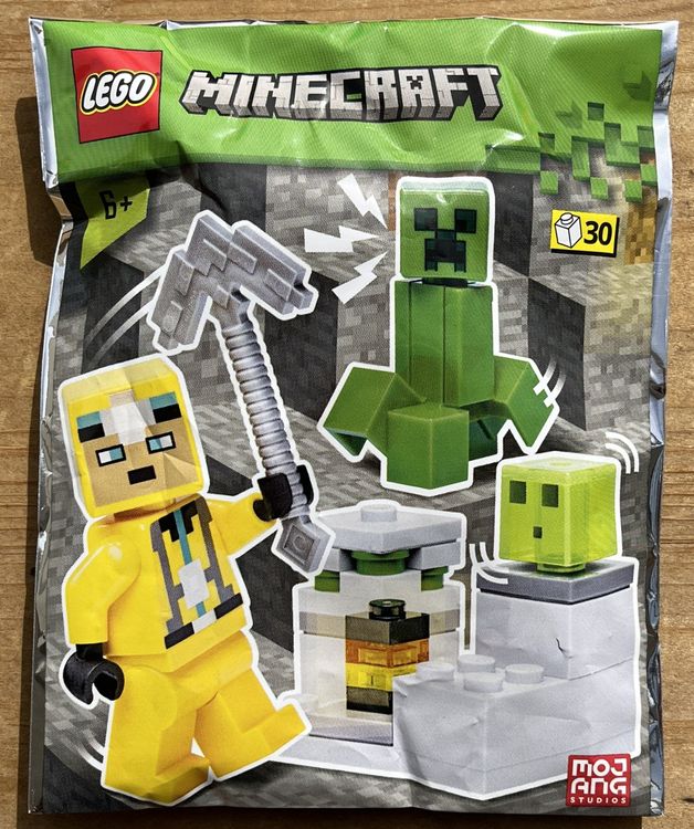 LEGO Minecraft Höhlenforscher Creeper Schleim Polybag Neu 1
