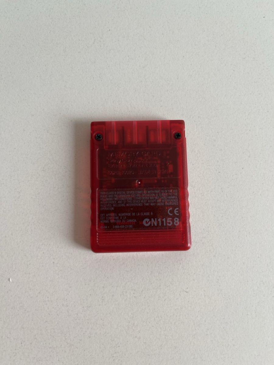 Sony Memory unit & Memory card: PlayStation 2 Memory Card 8MB rot gebraucht – Usato da Basel venduto da Palchyk 1