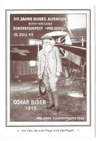 Aviatik - Flugpionier Oskar Bider - Sonderflugpost Pro Aero