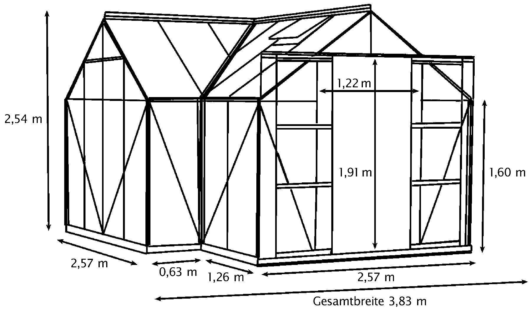 Casette da giardino & serre: Orangerie Sirius – Nuovo e nell'imballaggio originale da Erlinsbach venduto da Home-World 3