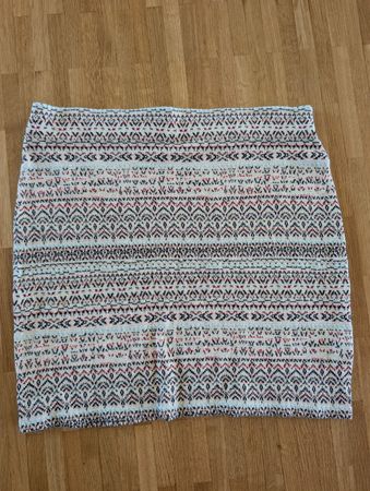 Promod Mini Skirt - Colorful Aztec Knit - Size S