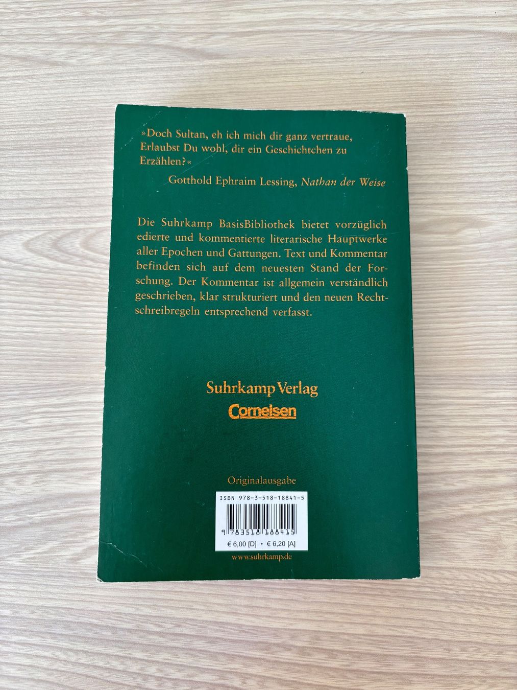 Bücher: Nathan der Weise, Gotthold Ephraim Lessing – Gebraucht aus Niederrohrdorf von Madoqua 1