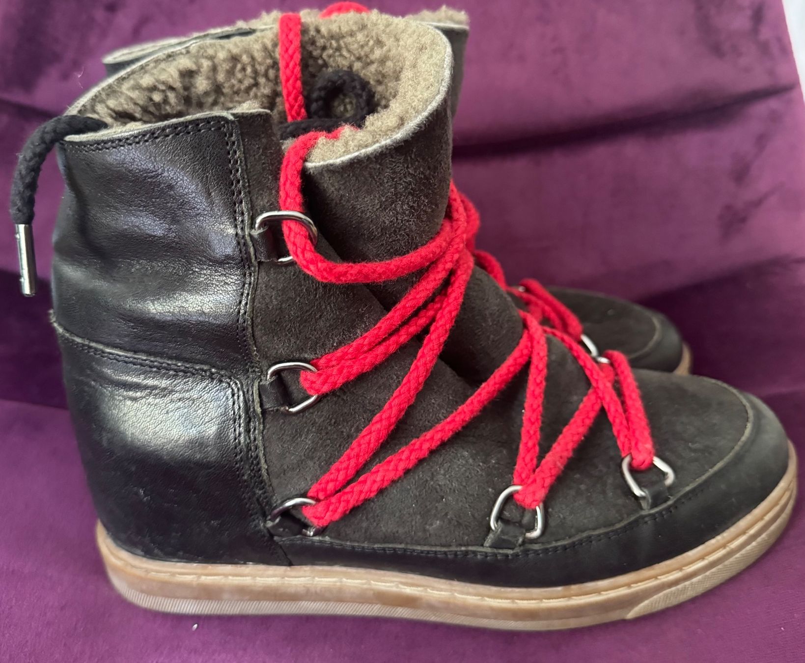 Isabel Marant Scarpe da donna: Isabel Marant shearling booties – Usato da Zürich venduto da MagicStuff007 1