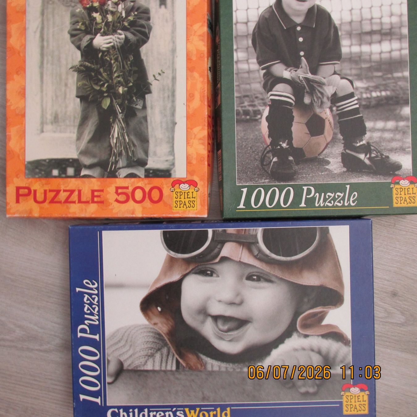 Puzzle: 4 Puzzle Kinder 1000 Teile und 500 Teile – Usato da Galgenen venduto da Forflowers 2